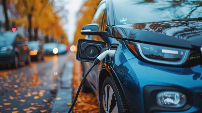 EV charging at a charging station